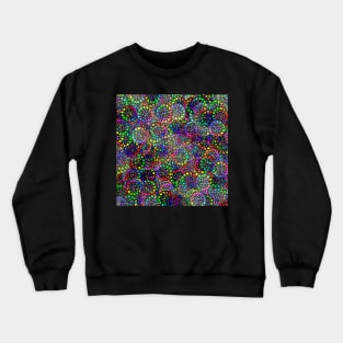 Medley of Rainbow Dot Pattern Crewneck Sweatshirt